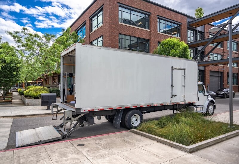 Moving truck in Irving, Texas