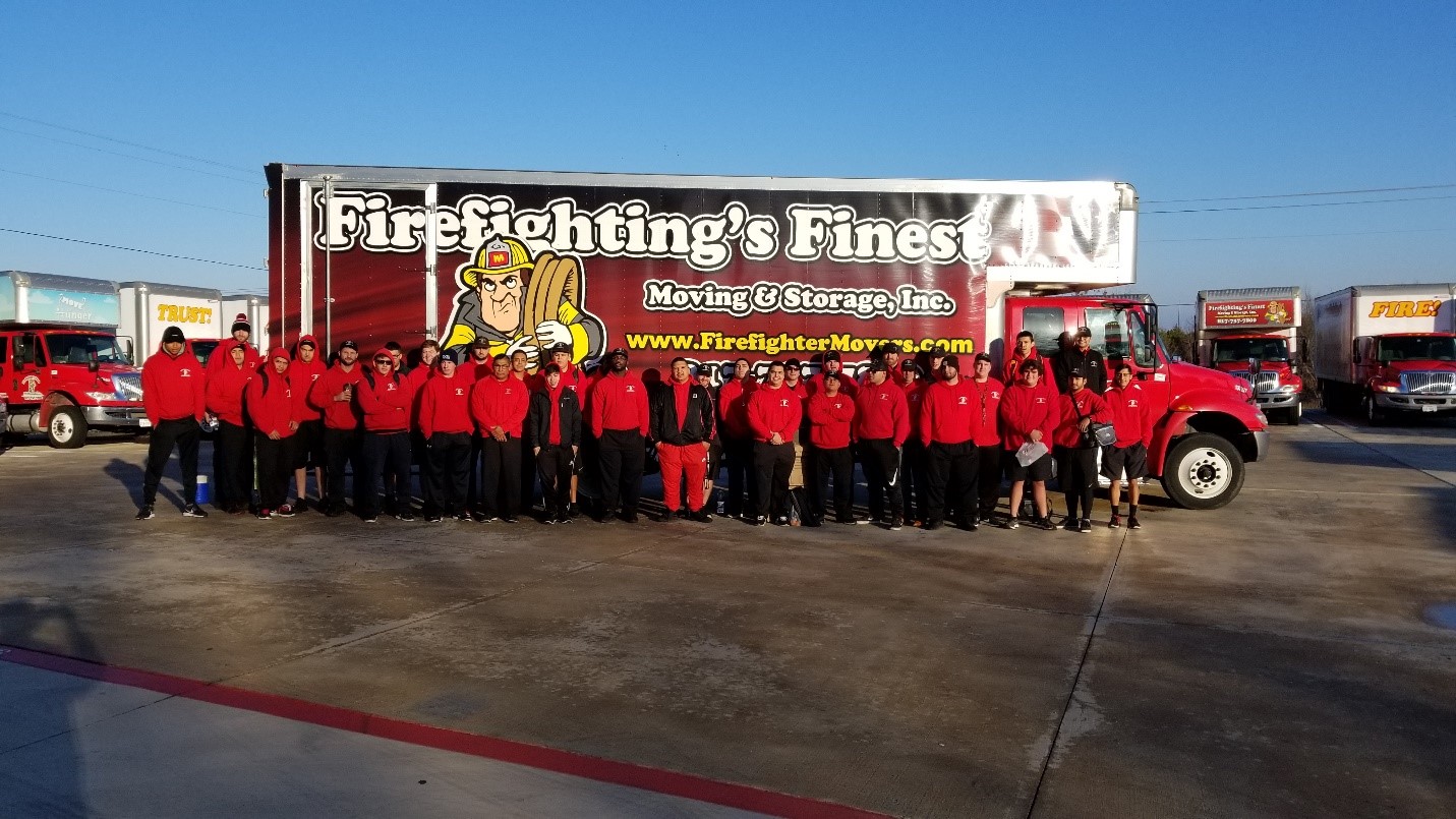 Full Service Moving Company Team in Texas - Firefighting's Finest Moving & Storage