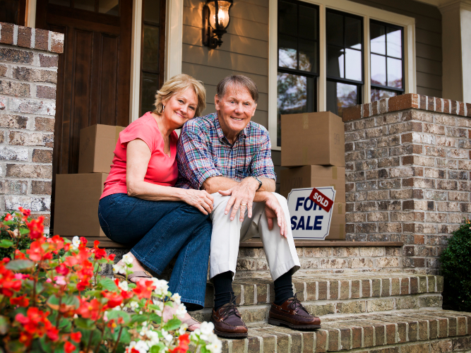 A couple after moving to Texas