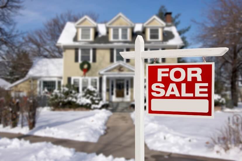 A sold home in the winter in Texas