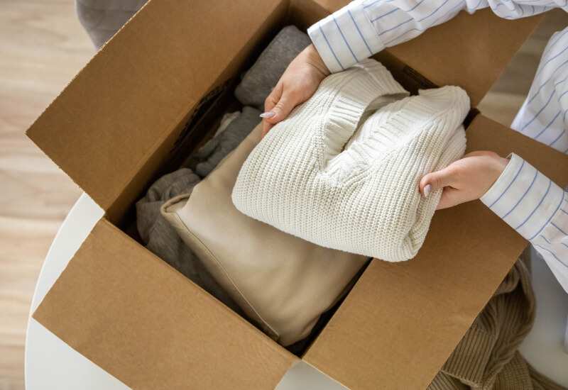 A professional packed clothes for a residential move in Fort Worth, TX